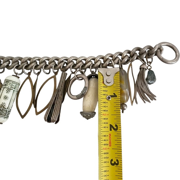 Vintage Iconic Charm Bracelet by Kate Hines Silver Tone Multicharm - Picture 4 of 5